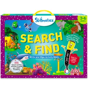 Skillmatics Search and Find Educational Game - Reusable Preschool Learning Activities, Perfect for Toddlers & Kids Who Love Toys, Art & Crafts, Gifts for Boys & Girls Ages 3 to 6