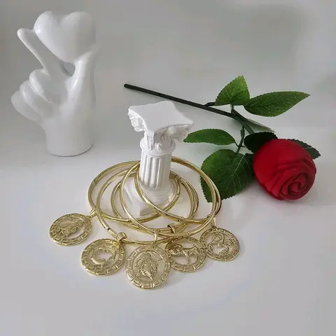 LaYaiBoutuque #1045 Signo Zodiacal Bangle Joyería Oro Laminado ALTA Calidad - High Quality Women's Bracelet