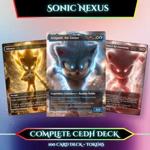 Sonic Nexus – Speed Inspired Commander Proxy Deck (100 Cards + Tokens)