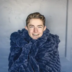 Midnight Horizon Minky Blanket