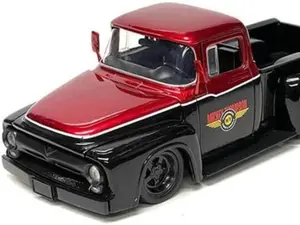 Jada 1:24 1956 Ford F-100 Pro Stock Mickey Thompson – Black With Red Two Tone – Just Trucks