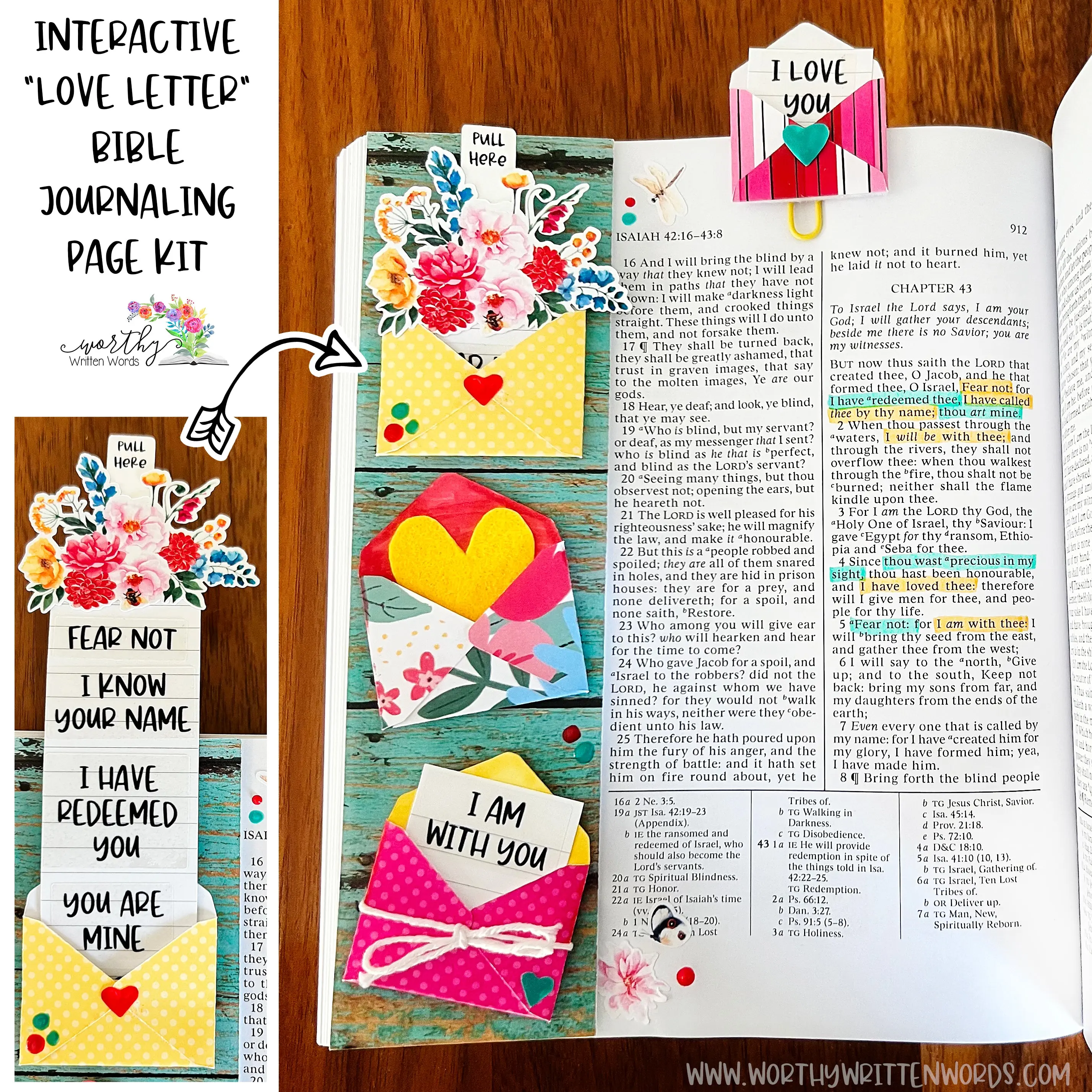Love Letter Old Testament Bible Journaling Interactive Page Kit
