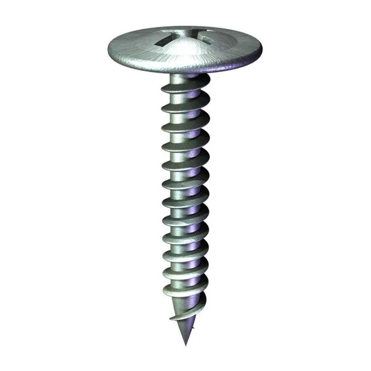 Grip-Rite Pro-Twist Sheet Metal Screws, #8 x 2 in. Fine Thread, Phillips Truss Head, Zinc-Plated Steel, Easy-Driving, for Indoor Sailing & Water Sports, 1 lb Pack