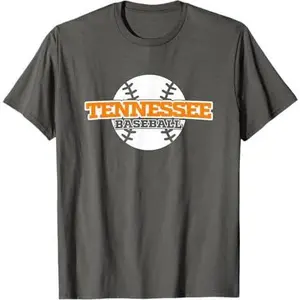Tennessee Baseball Block Font T-Shirt