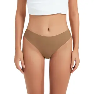 Camel Toe Underwear Thong for Women Cameltoe Proof Concealer Thongs No Show Panties Seamless Workout Underwear