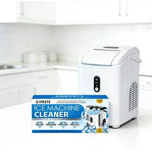 Ice Machine Cleaner Maker Descaler - 24 ACTIVE Clean Tablets Compatible with Frigidaire, Opal, GE Profile, Kitchenaid, Nickel Safe Scale Remover for Countertop, Nugget Ice Makers Bulk 1 Year Supply