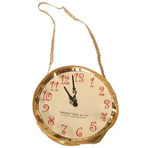 Gold Alice Clock Purse