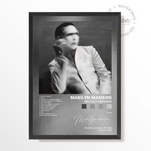 DICH - marilynmansonThePaleEmperorposter Poster - Unframed #619