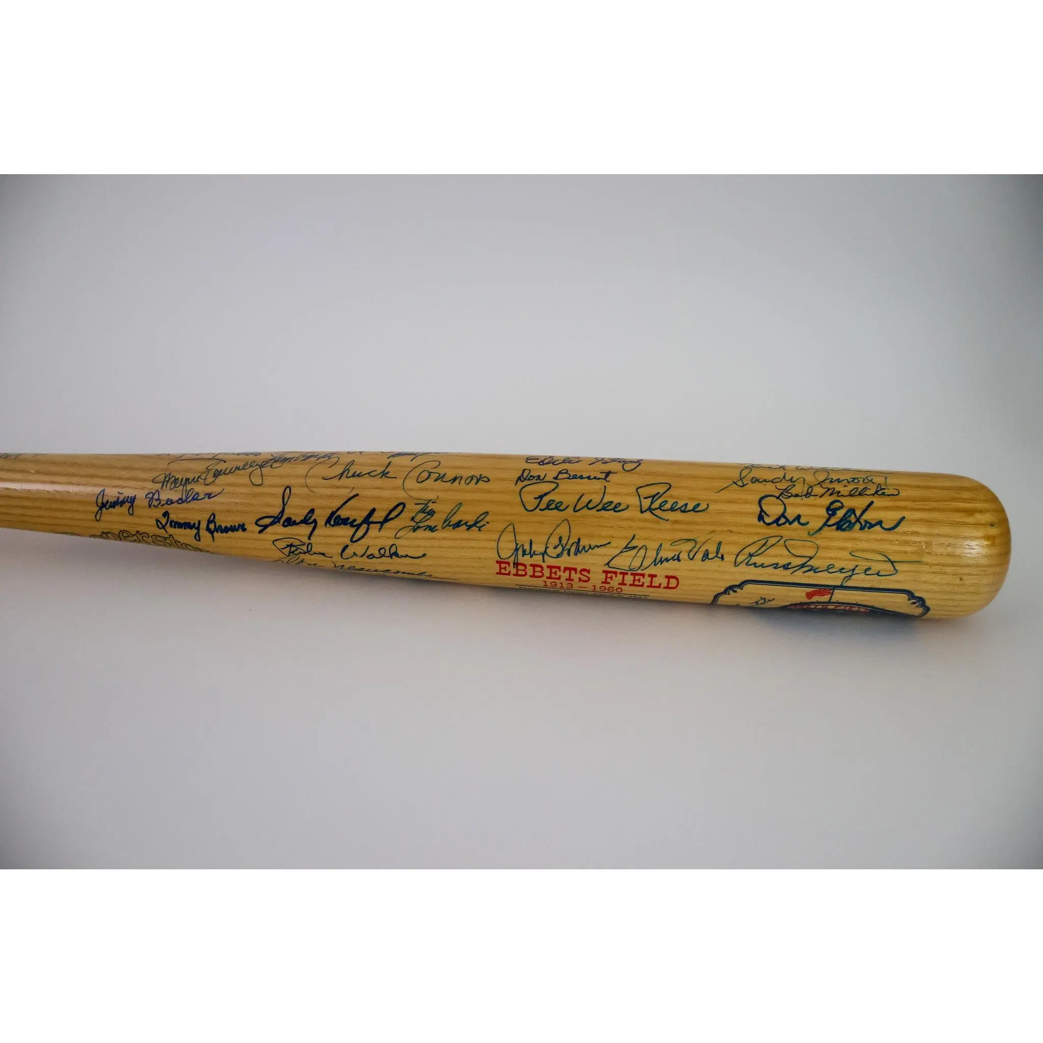 Brooklyn Dodgers Ebbets Field Legends Autographed Louisville Slugger Bat – 47 Signatures – PSA/DNA LOA