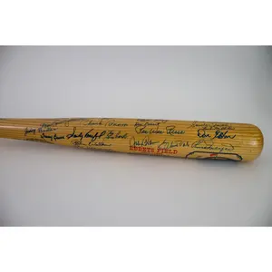 Brooklyn Dodgers Ebbets Field Legends Autographed Louisville Slugger Bat – 47 Signatures – PSA/DNA LOA