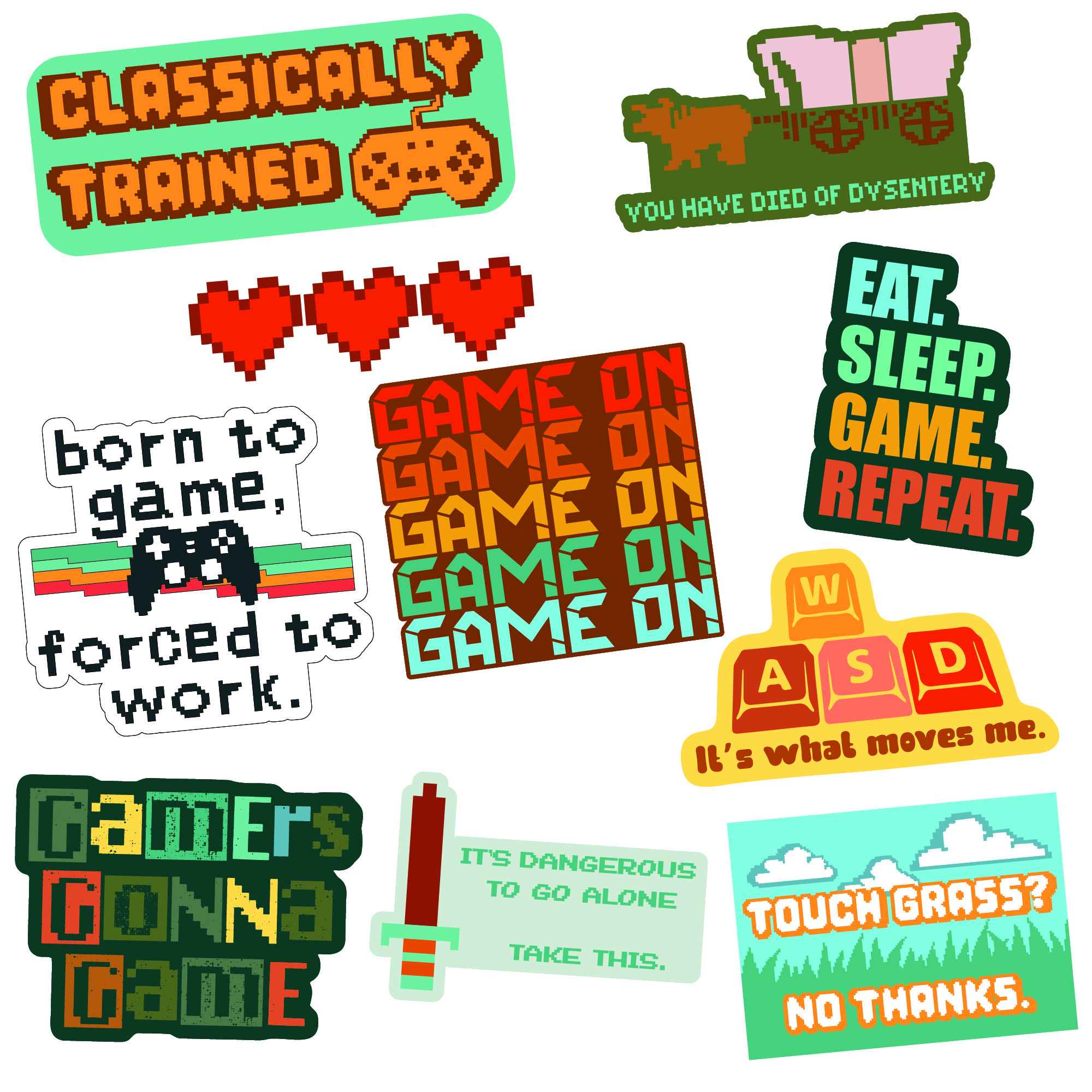 Video Game Sticker Extra Large Stickers for Adults Funny Adhesives with Memes Funny Stickers with Colorful Graphic Decals Sarcastic Funny Gamer Multi Video Game Sticker Extra Large Stickers for Adults Funny Adhesives with Memes Funny Stickers with Colorful Graphic Decals Sarcastic Funny Gamer Multi