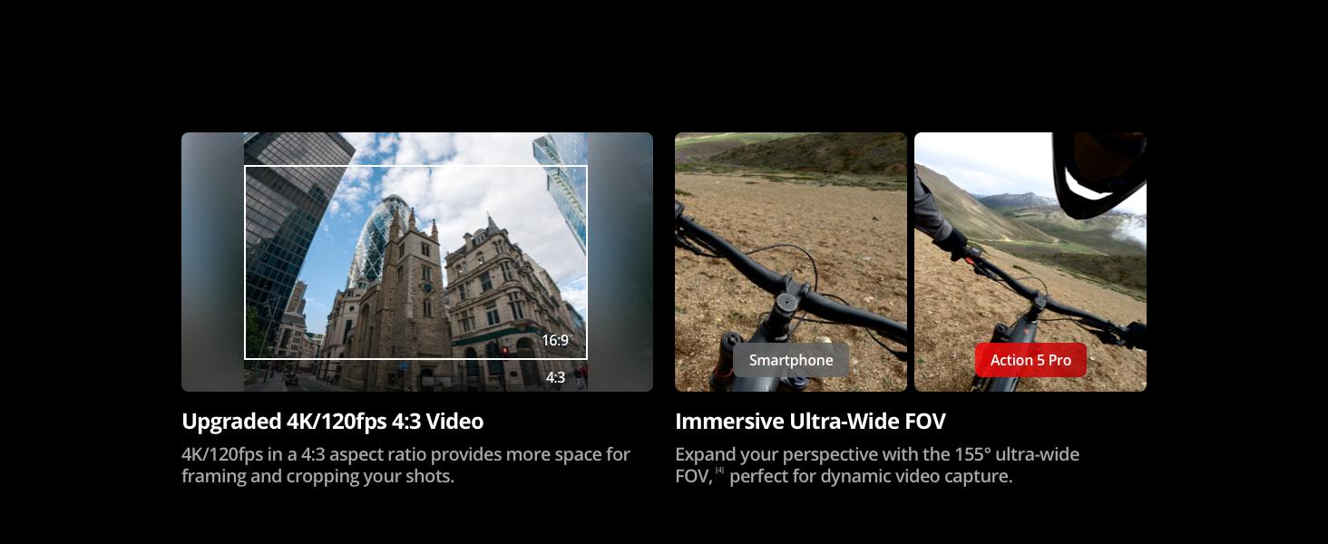 DJI Osmo Action 5 Pro Standard Combo, Waterproof Action Camera with 1/1.3" Sensor, 4K/120fps Video, Subject Tracking, Stabilization, Dual OLED Touchscreens, Ideal for Sports, Vlog