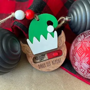 Elf Naughty/Nice Ornament