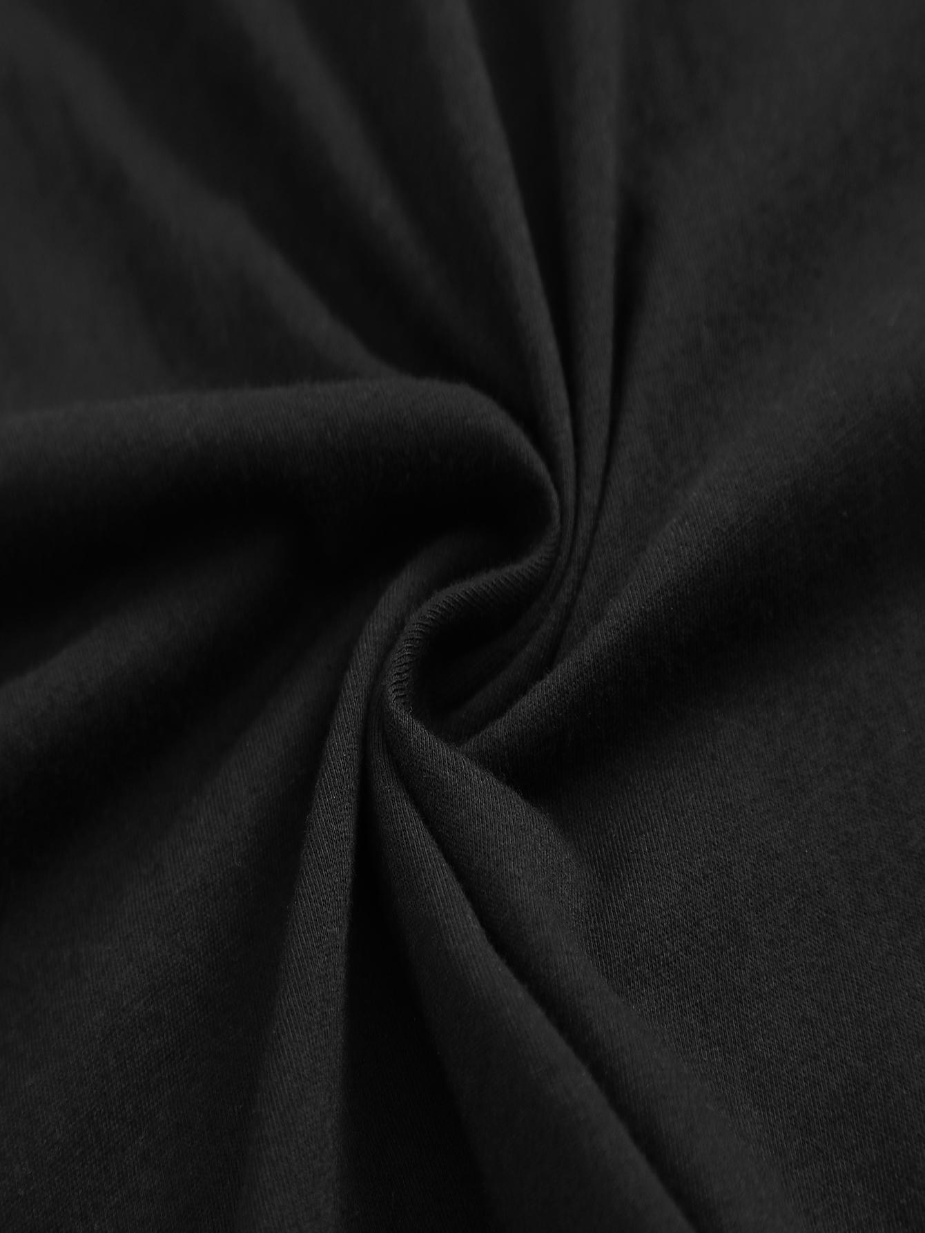 Stylish Anime-Inspired Black T-Shirt for Girls - Featuring Unique Character Design with Blue Hair, Hands-On Head Gesture, and Cursive 'Baby' Text Accented by Hearts - Trendy Summer Casual Wear for Outdoor Activities, Parties, or Everyday Fashion