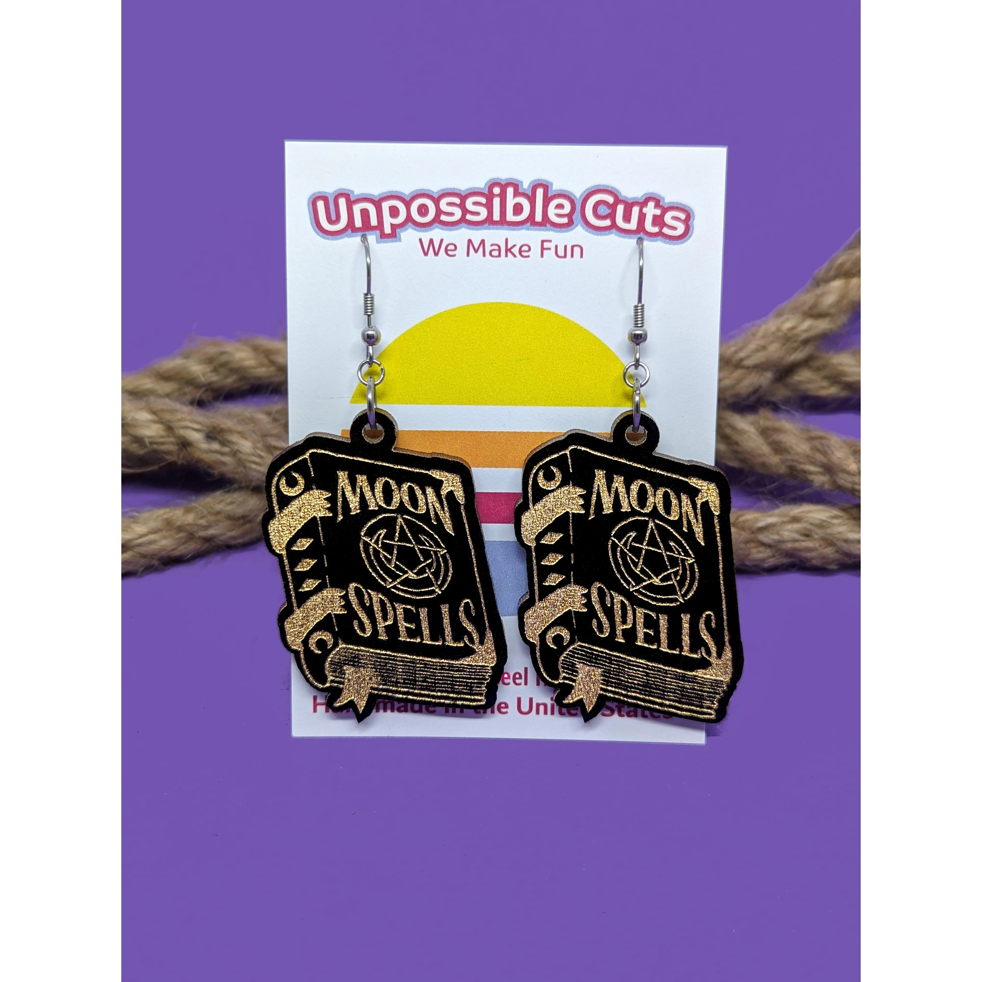 Spell Book Earrings