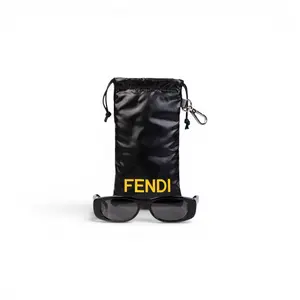 Pre-owned Fendi Black Acetate Sunglasses F26031804