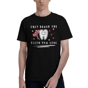 Only Brush The Teeth You Love T-shirt for Dental Professionals & Oral Care Enthusiasts  Valentine's Day Gift