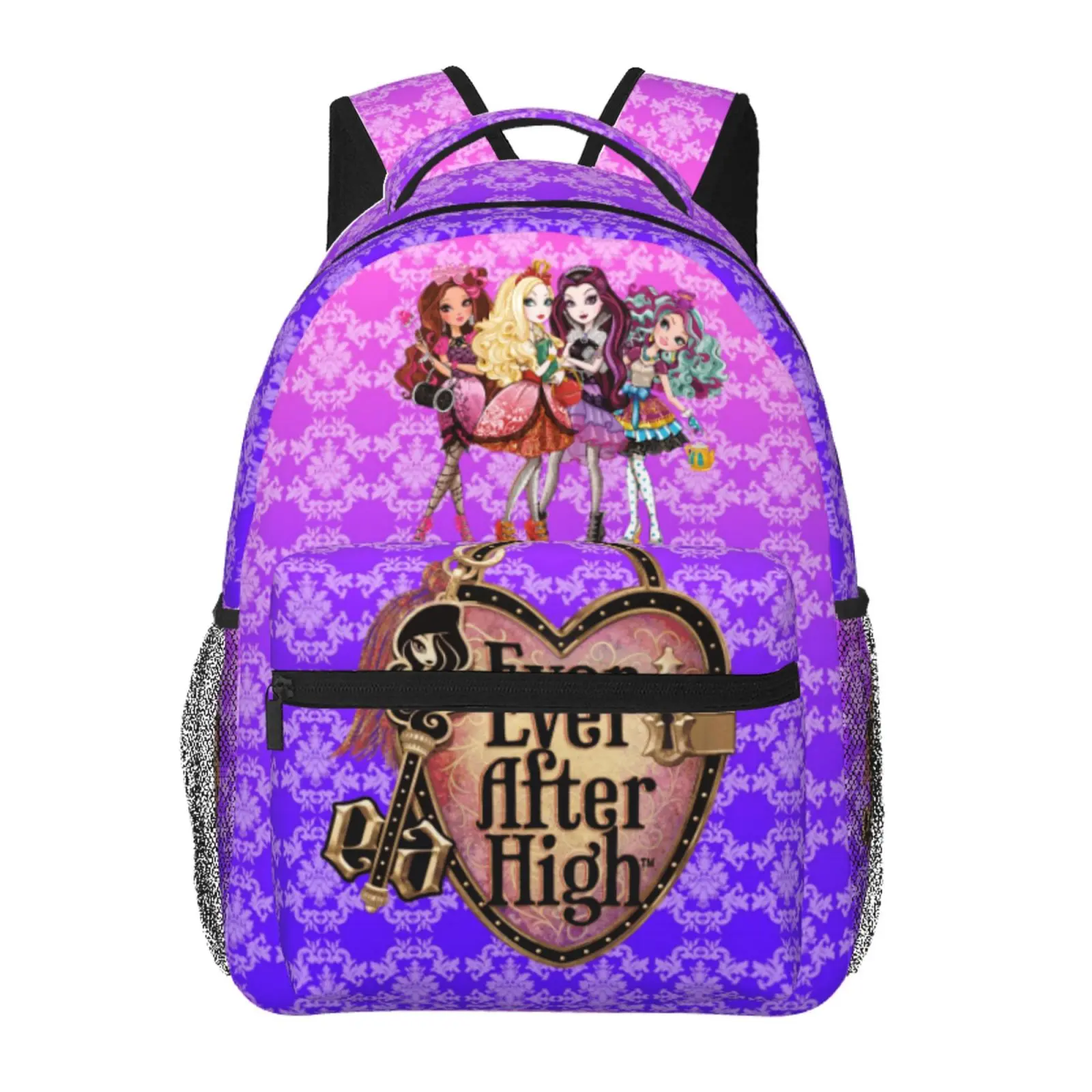 Monster High Backpack Monster High cartoon Large Laptop Backpack Mattel Monster High Lightweight Backpack Casual Daypack School Bag for Kids Teen Boy Girl