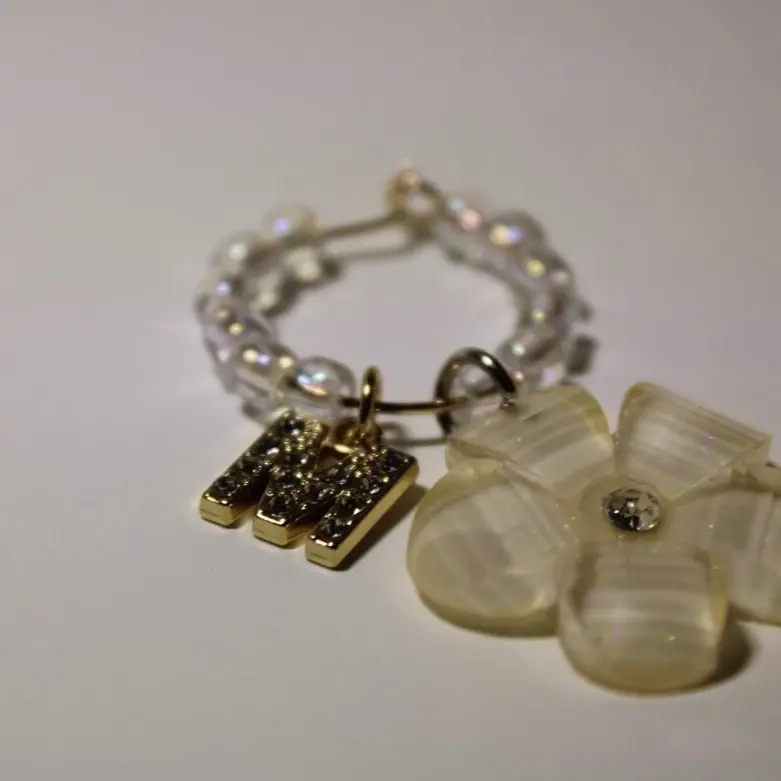 Handmade personalized Decorative Wine Glass Charm (set of 2)