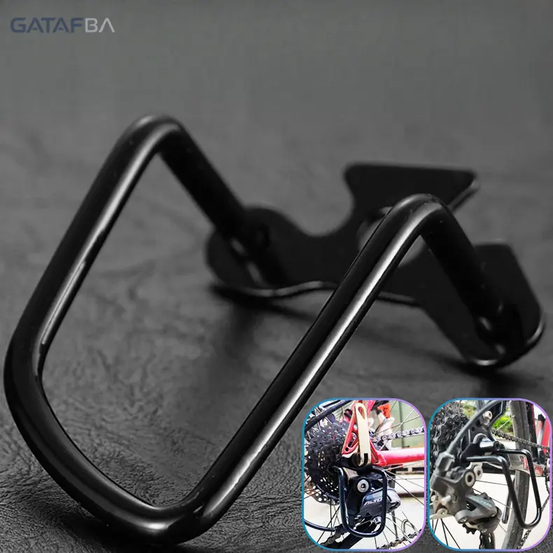 Mountain Bike Rear Derailleur Protector Road Bike Gear Guard Durable Anti-collision Bicycle Rear Derailleur Bracket Universal Cycling Spare Parts for Outdoor Riding Daily Commute Bike Maintenance