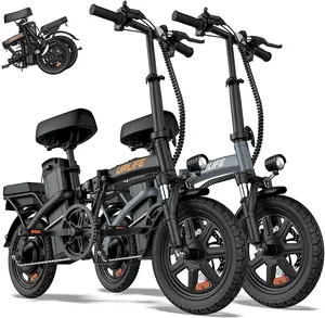 【500W】Peak Motor Folding Electric Bike for Adults 14" Portable Commuter ebikes 20MPH 40-Mile Range UL 2849 Certified Mini Bikes for Teens with 3 Riding Modes & Multi-Shock Absorption