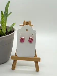 Jam Jars Studs - Polymer Clay Earrings