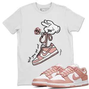 Unisex T-shirt to match Jordan Dunk Rose Whisper - Cartoon Hands. 100% Cotton for Casual Wear. Comfortable Summer Unisex T-Shirt to match Jordan Sneaker. Streetwear Style. urban outfitters