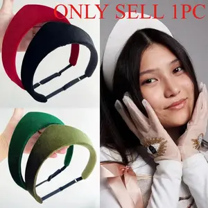 Retro Velvet Women Headband Smooth European and American Hairpin Headband Hair Hoop Lady Headwear