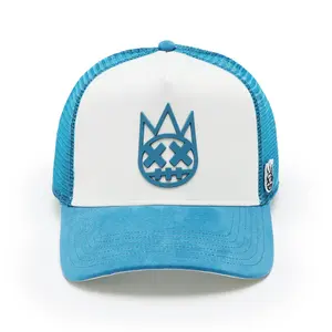 Cult's Logo Mesh Back Trucker Hat "Shimuchan" in Winter White