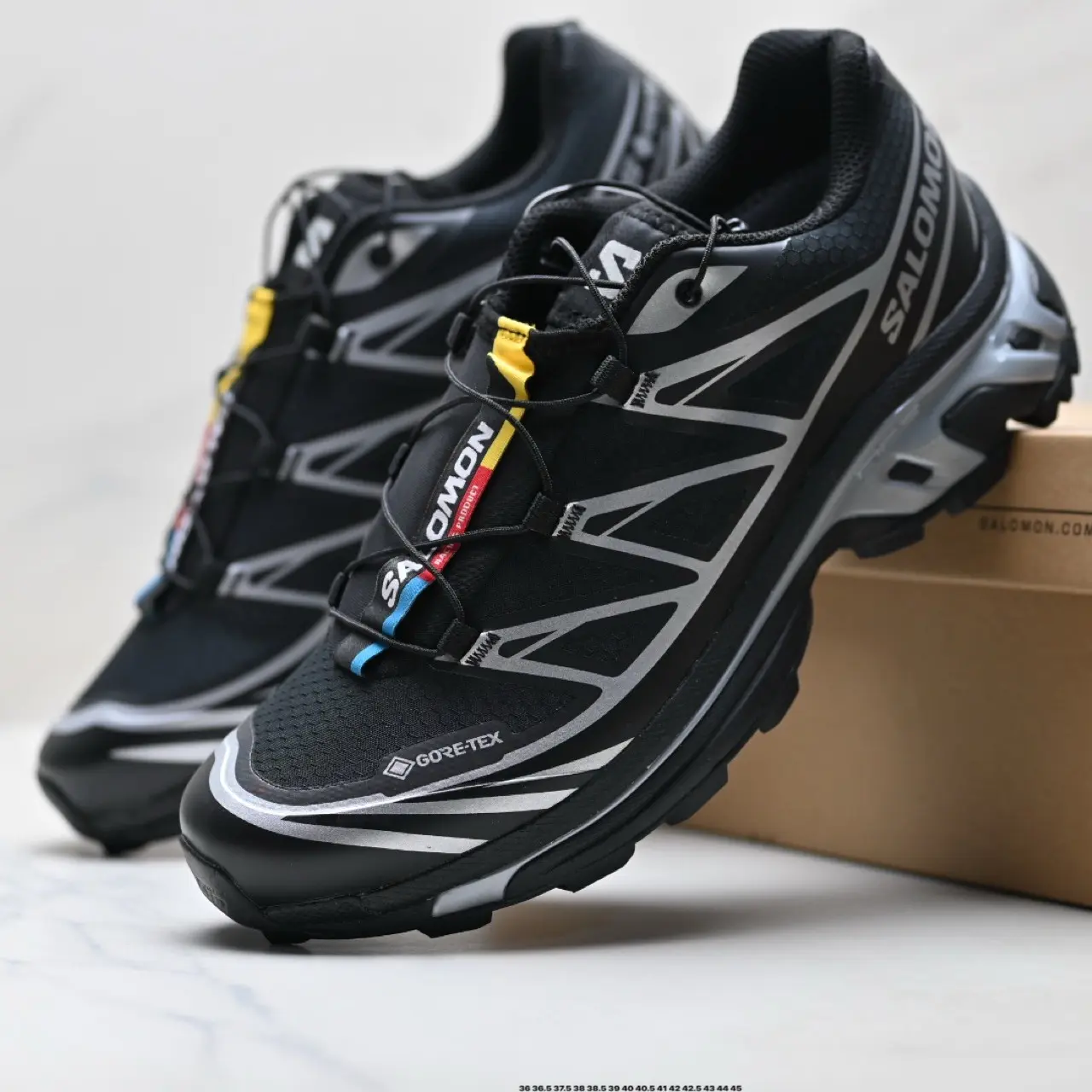 Salomon XT‑6 Unisex Minimalist Trail Sneakers, Scratch‑Resistant Shell, High‑Grip Outsoles, Fit for Forest Hiking, Road Jogging, Leisure Travel