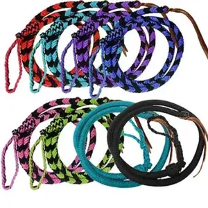 Braided Nylon Over & Under w/ Leather popper