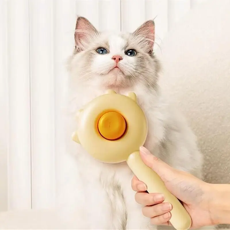 Two Tone Pet Needle Comb, Cat Brush Pet Hair Removal Brush, Grooming and Massaging Comb for Cats and Dogs, Pet Hair Detangling Comb for Kittens, Dog Hair Grooming Comb, Grooming Tools, Deshedding Tool
