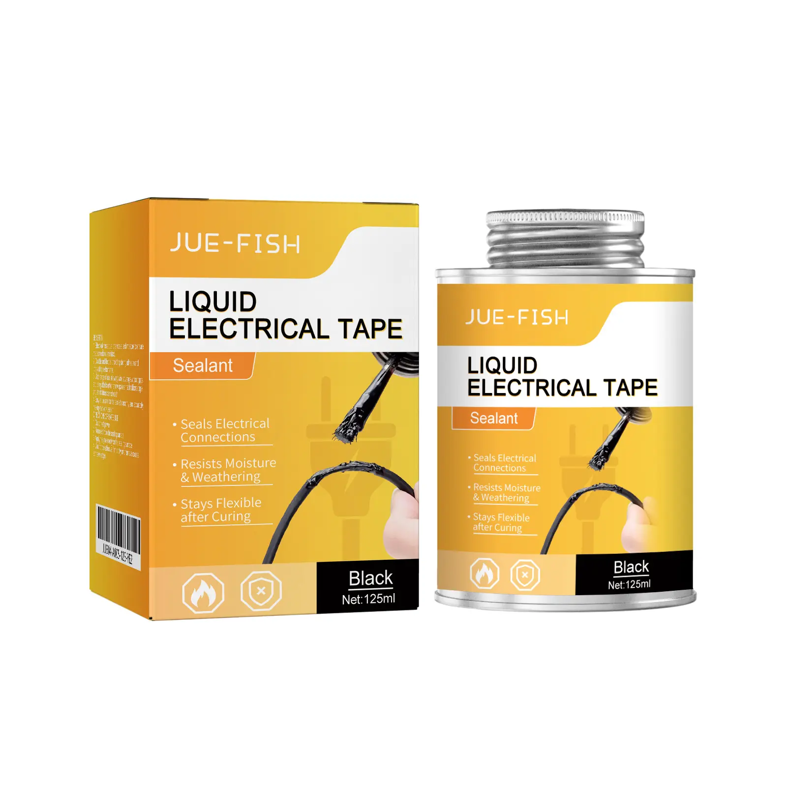 Colored Liquid Electrical Tape — Waterproof, Heat-Resistant, Flame-Retardant, and Insulating (Alternative to Heat-Shrink Tubing)