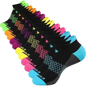 6/12/18 pairs of women's low-cut sports socks - non-slip, breathable, elastic running and fitness socks, available in multiple colors, suitable for basketball, fitness, hand washable - - wear