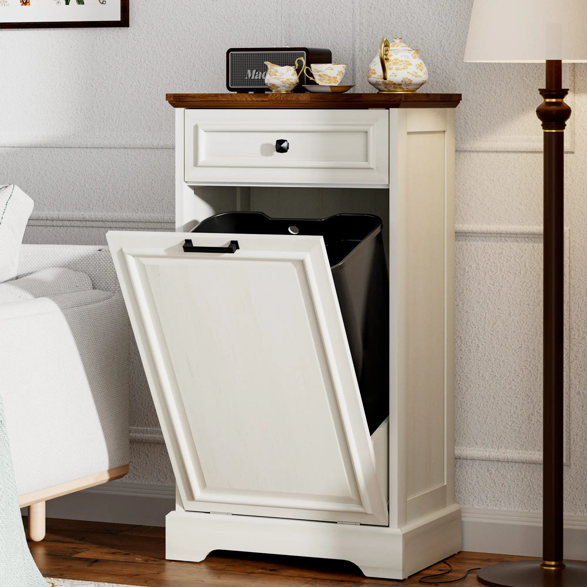 Antique White and Brown