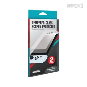 Armor3 Tempered Glass Screen Protector (2 Pk) For Nintendo Switch® OLED Model