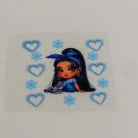 Blue Hearts Hispana Decal
