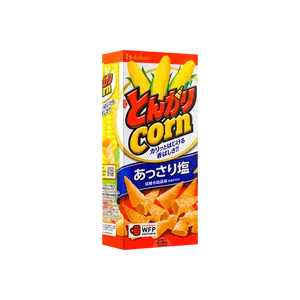 House Foods Japan Salted Corn Puffs Snacks - Crispy Crunchy Corn Triangles, 68g