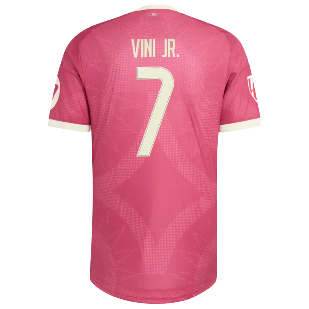 Unisex Collectible Sports Apparel Vini Jr. Shirt 2026/27 Third On-Field Player Jersey - Spain League
