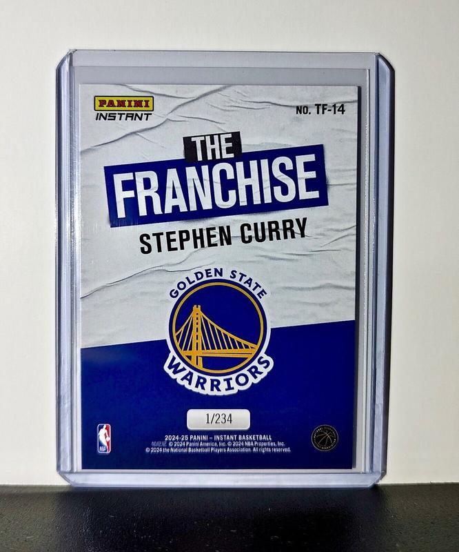 Stephen Curry 2024-25 Panini The Franchise NBA #14 Card Warriors 1/234