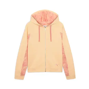PUMA Womens Essentials Graphic Hoodie Casual Outerwear Casual - Orange
