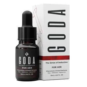 GODA Pheromone Perfume Oil for Women 0.5 fl oz | Long Lasting Attraction Fragrance | Jasmine & Rose Scented Essential Oil | Vegan & Cruelty-Free Roll-on Perfume (15ml)