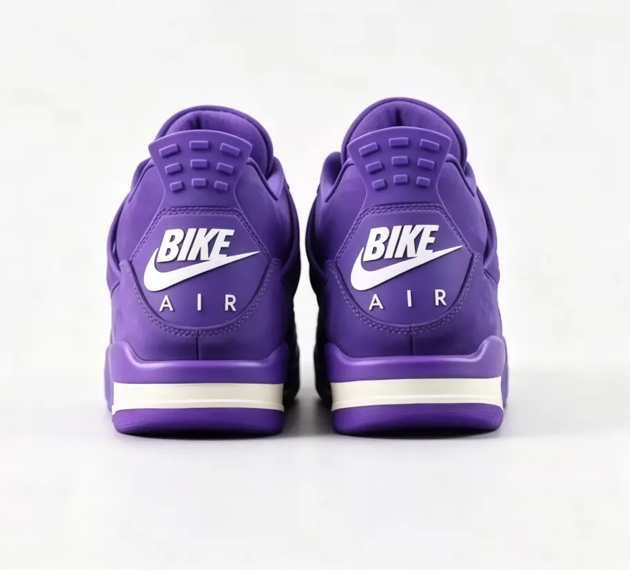 All Purple Suede Mid Top Sneakers with Mesh Panels Cushioned Sole for Bold Streetwear Casual Fits — Brand New Sealed Unisex with Original Shoe Box