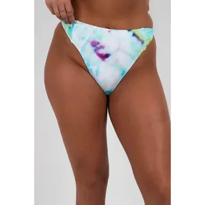 On The Tide Swimsuit Bottom (White Tie Dye)