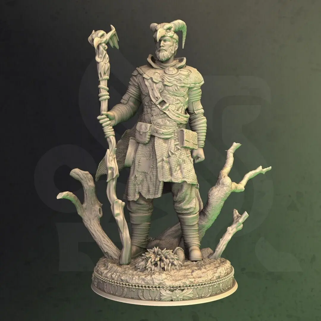 Tiefling Druid - Noranor | 3D Printed Miniature | DM Stash, 3D-Printed Miniatures, Character Minifigure Miniatures