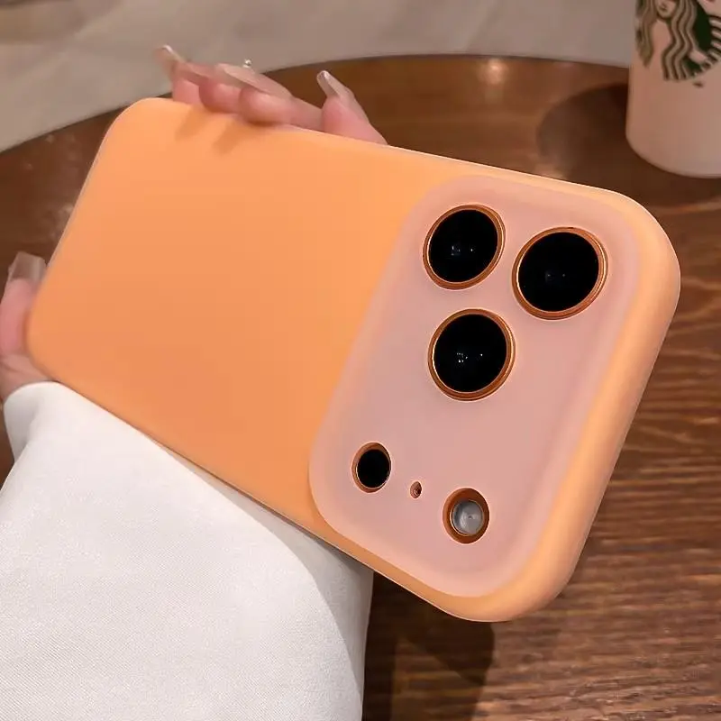 Candy Color Jelly Silicone Phone Case for iPhone 12-17 Pro Max Series, Thick Soft Matte Cover, Shockproof Mobile Phone Accessory with Full Camera Protection Casing, Accessories