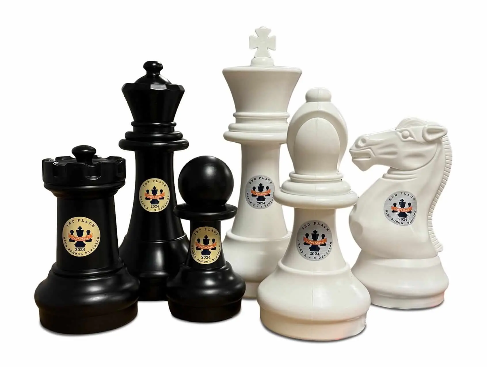 MegaChess Personalized 16 Inch Plastic Chess Set