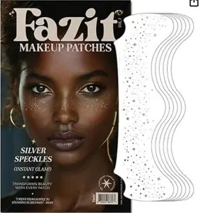 Sunburn Freckle Stickers – Gold & Silver Freckle Tattoo, Waterproof & Long-Lasting, Natural No-Makeup Look, Festival Makeup Essential, Customizable Face Decoration Stickers