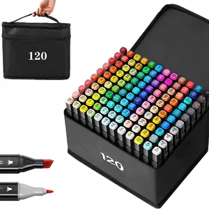 120 Pcs Color Marker Set, Perfect for Coloring, Sketching, and Illustrations. Limited Stock, Unleash Your Artistic Potential Now!