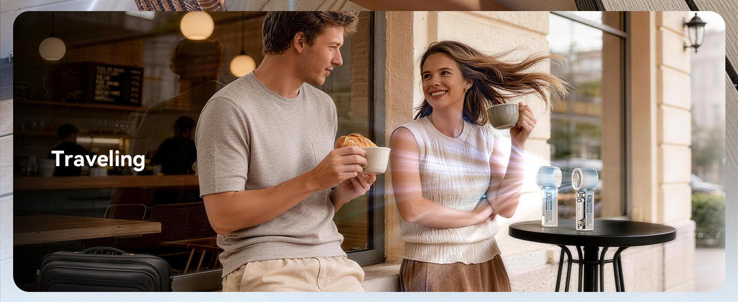 K75 Portable Shaking Fan, featuring an automatic 120-degree swivel function and 1-100 speed adjustment. This outdoor fan with a digital display and four-level LED lights is perfect for outdoor camping, hiking, beach outings and cruise trips.